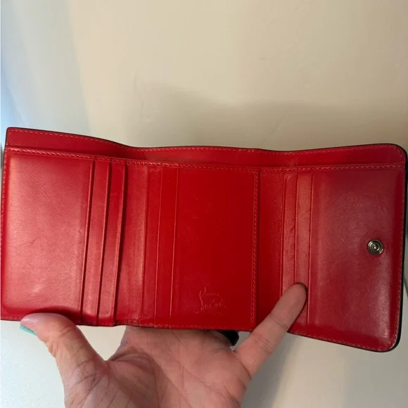SOLD Christian Louboutin Red Leather Wallet - Picture 7 of 9
